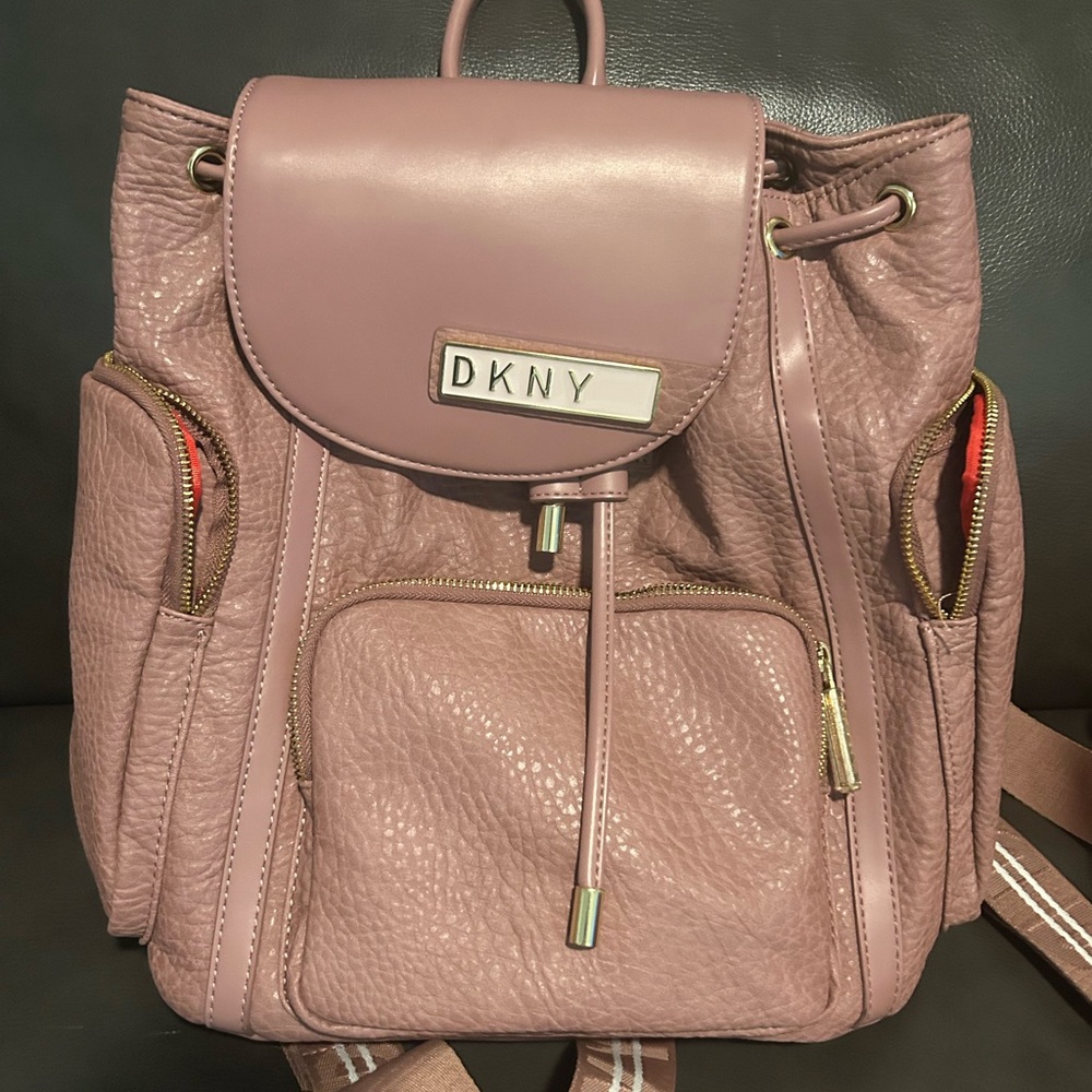 DKNY Blush Leather Backpack
